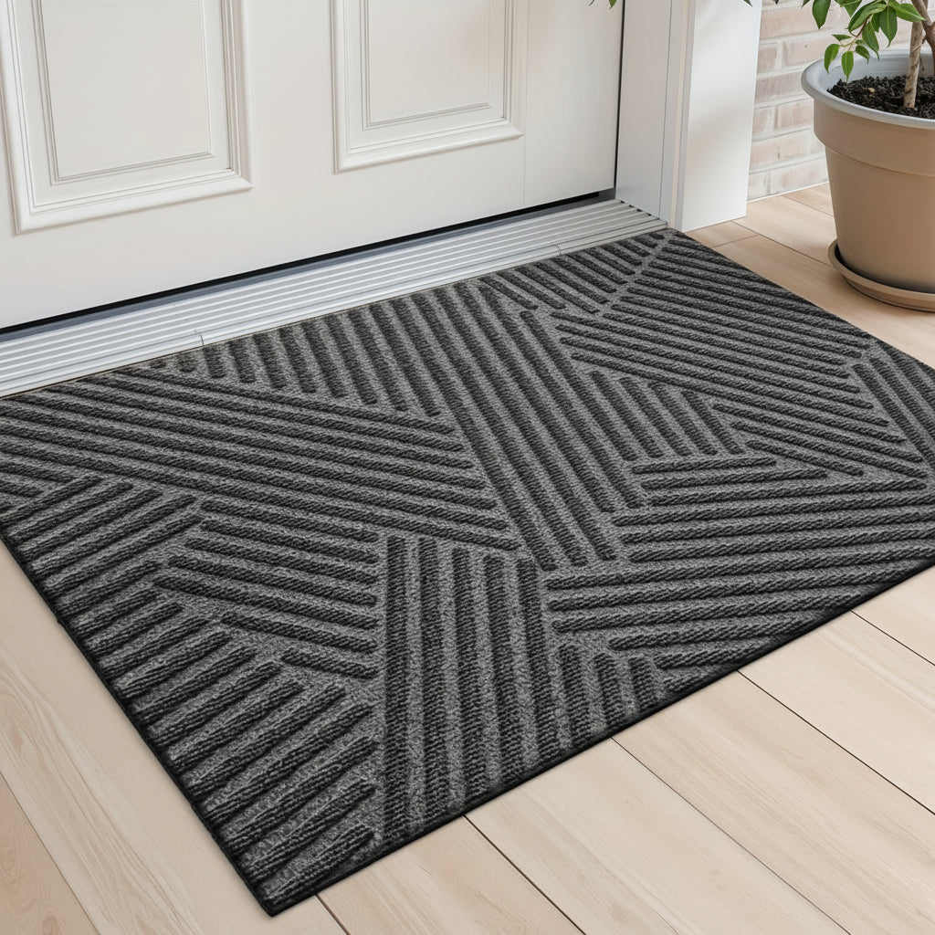 Stylish Non-Slip Geometric Entryway Mat for Your Home