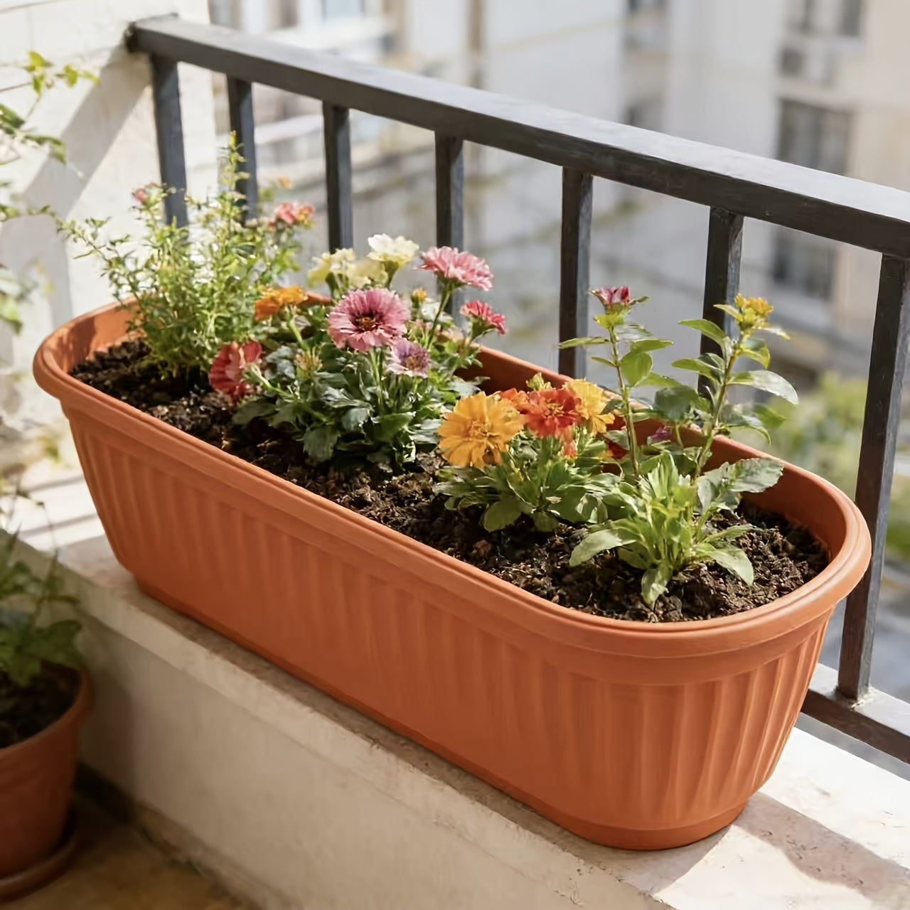 Stackable Garden Planters - Set of 12 Durable Pots