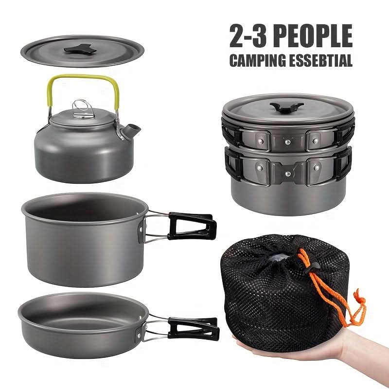 Compact Outdoor Cooking Kit for Travel – Lightweight Camping Gear