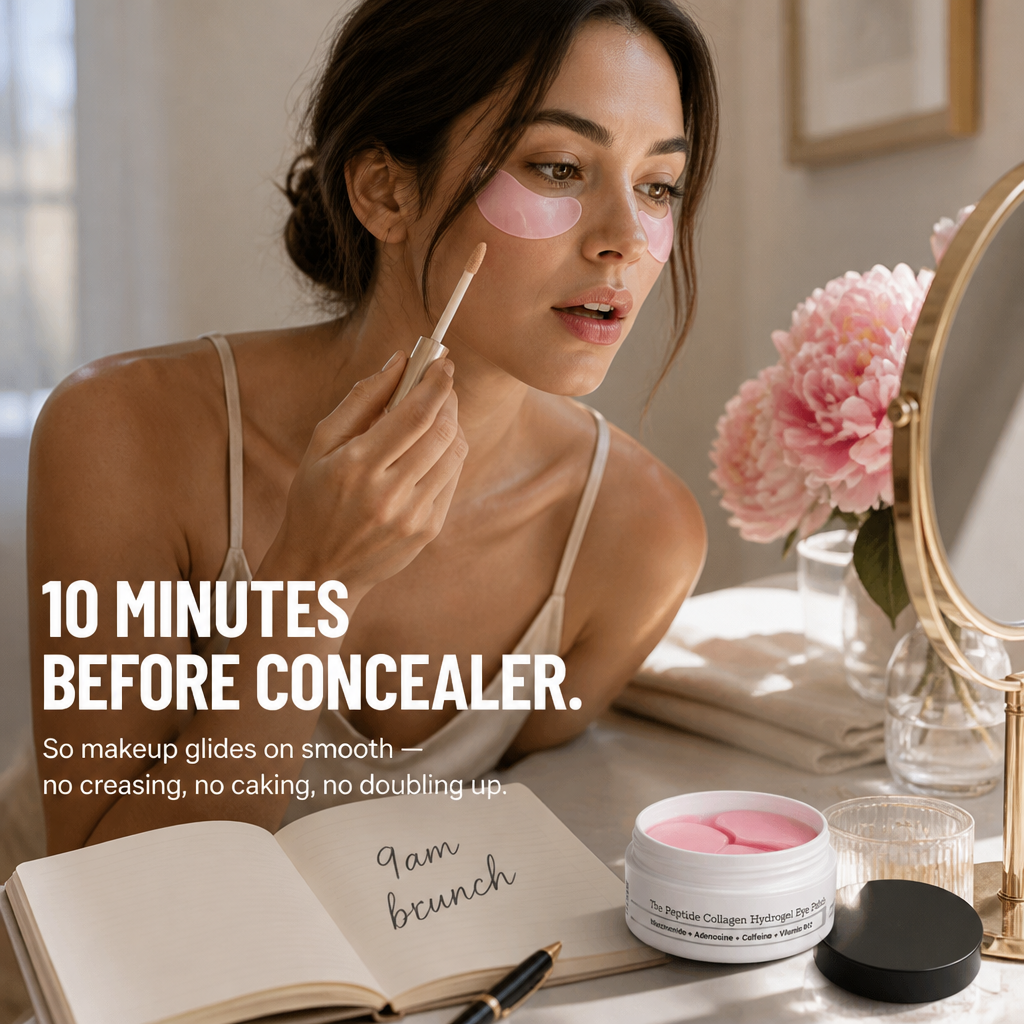 Luminevea™ — Reduce Puffiness in 10 Minutes with 4-Peptide Hydrogel Eye Patches