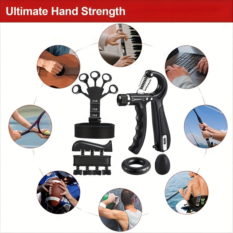 Ultimate Hand and Forearm Strength Training Set – 5 Tools