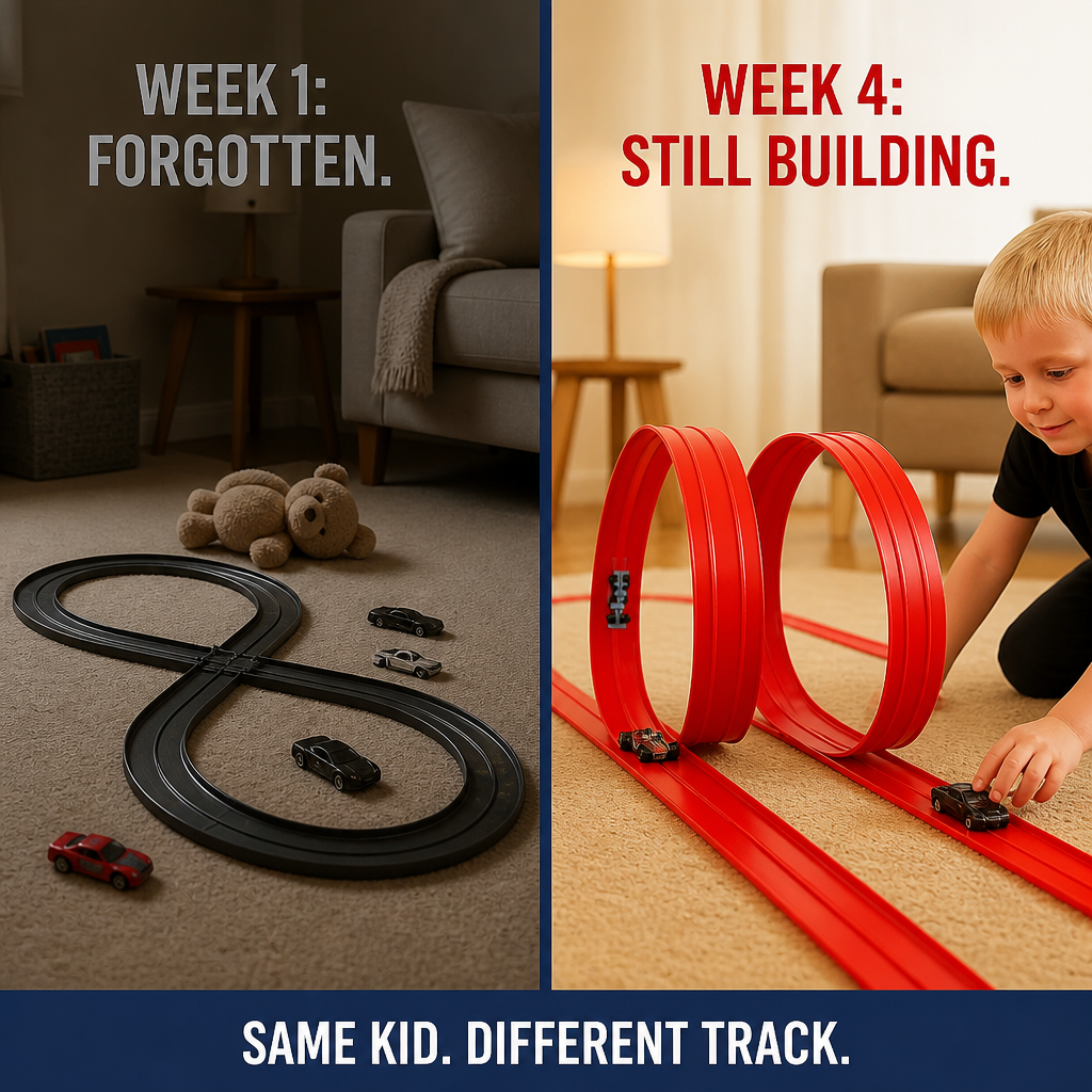 TurboTrack™ — Ignite His Imagination with Endless High-Speed Racing Adventures