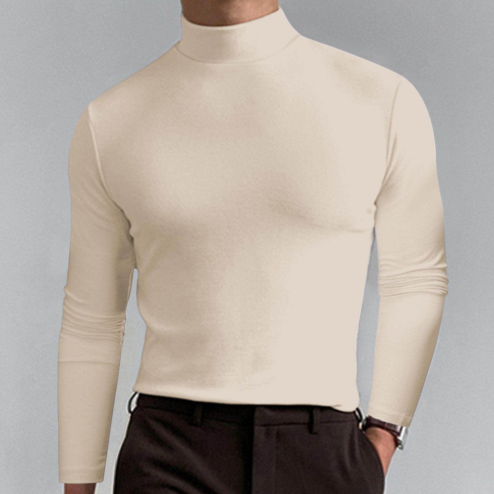 Marsilio™ – Men’s Sculpting Slim-Fit Mock Turtleneck