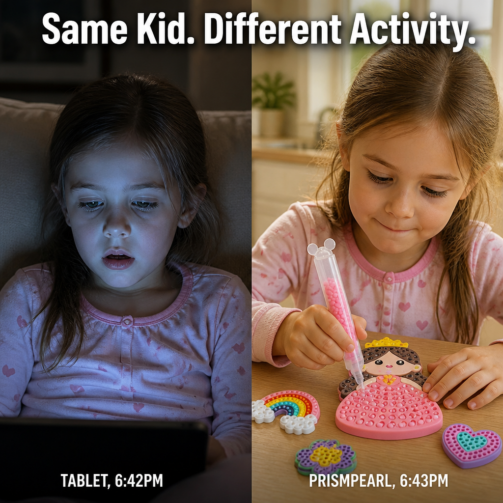 PrismPearl™ — Swap Screen Time for Sparkly Bead Stickers Kids Crave