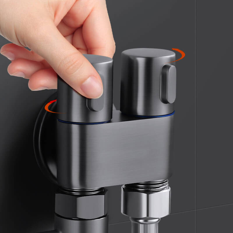 BlackStream™ Dual Control Valve — Master Your Water Flow for Ultimate Freedom and Style