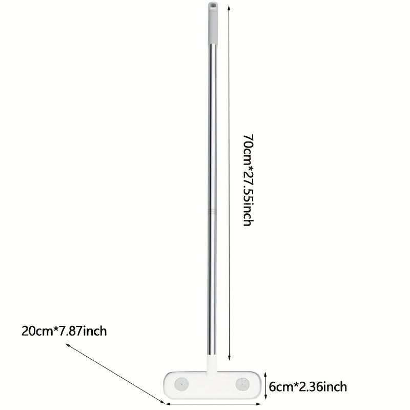 Retractable Window Cleaning Brush with Pet Hair Removal Feature