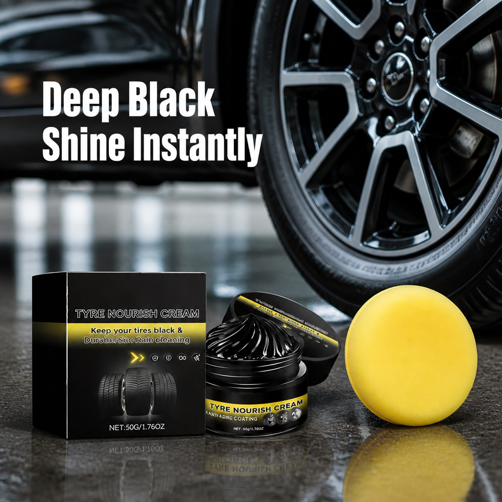 MidnightSheen™ — Instantly Revive Tires with Lasting Deep Black Shine and Rugged UV Defense