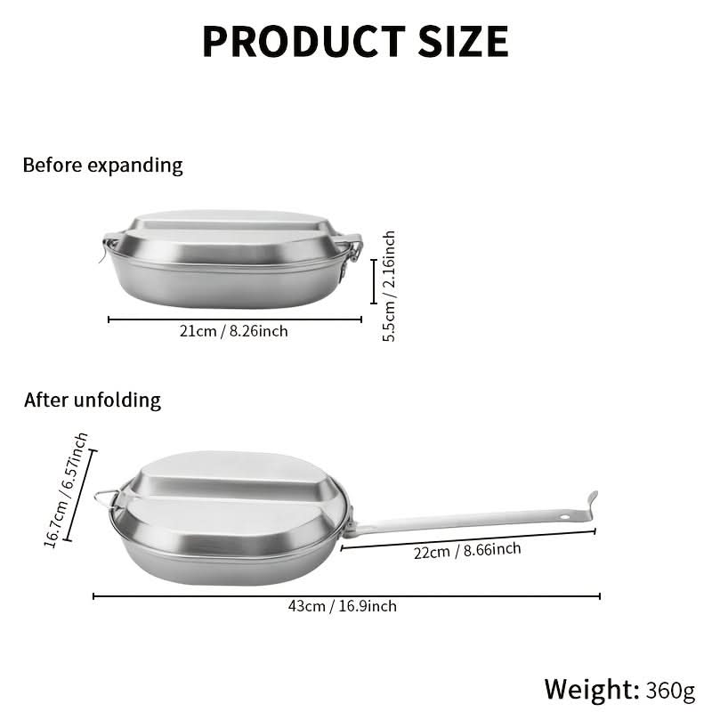 Stainless Steel Lunch Box for Camping and Outdoor Use