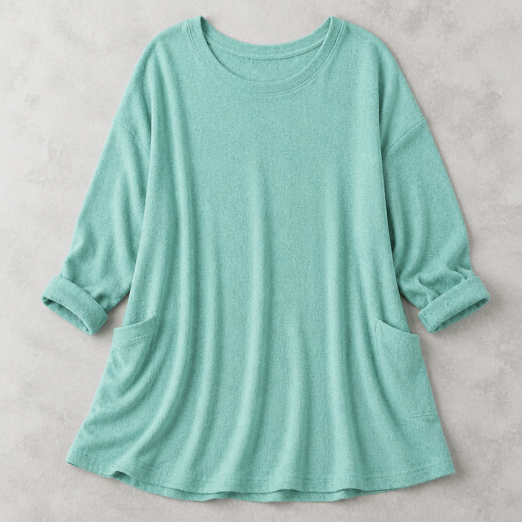 ElevéaComfort™ – Loose-Fit Tunic with Side Pockets for Easy Relaxation