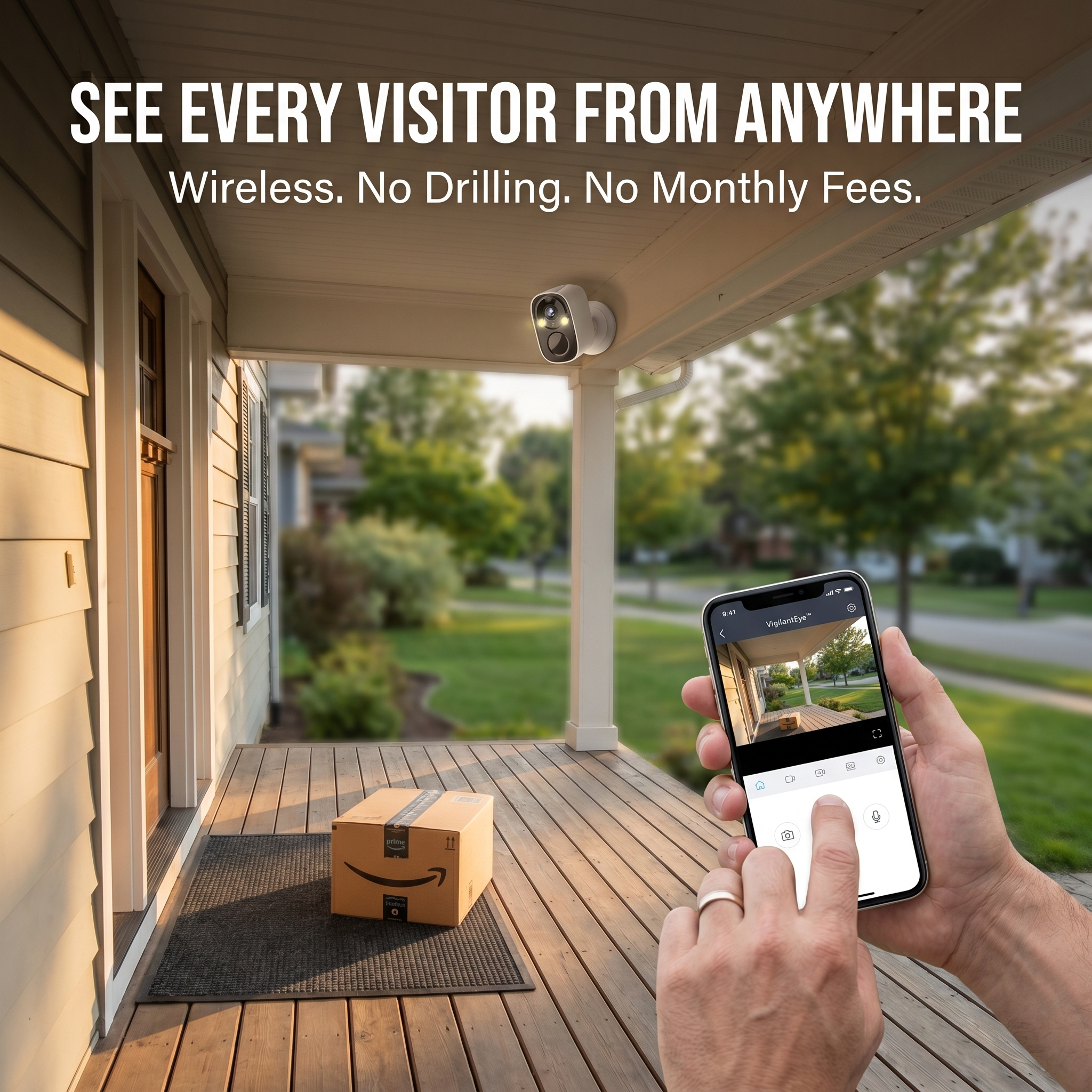 VigilantEye™ — Monitor Every Visitor Remotely, No Cables or Monthly Fees