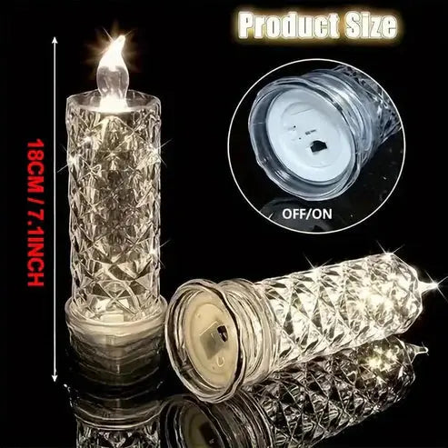 Crystal Glow LED Candles – Luminous Light Memories for the Holiday Season