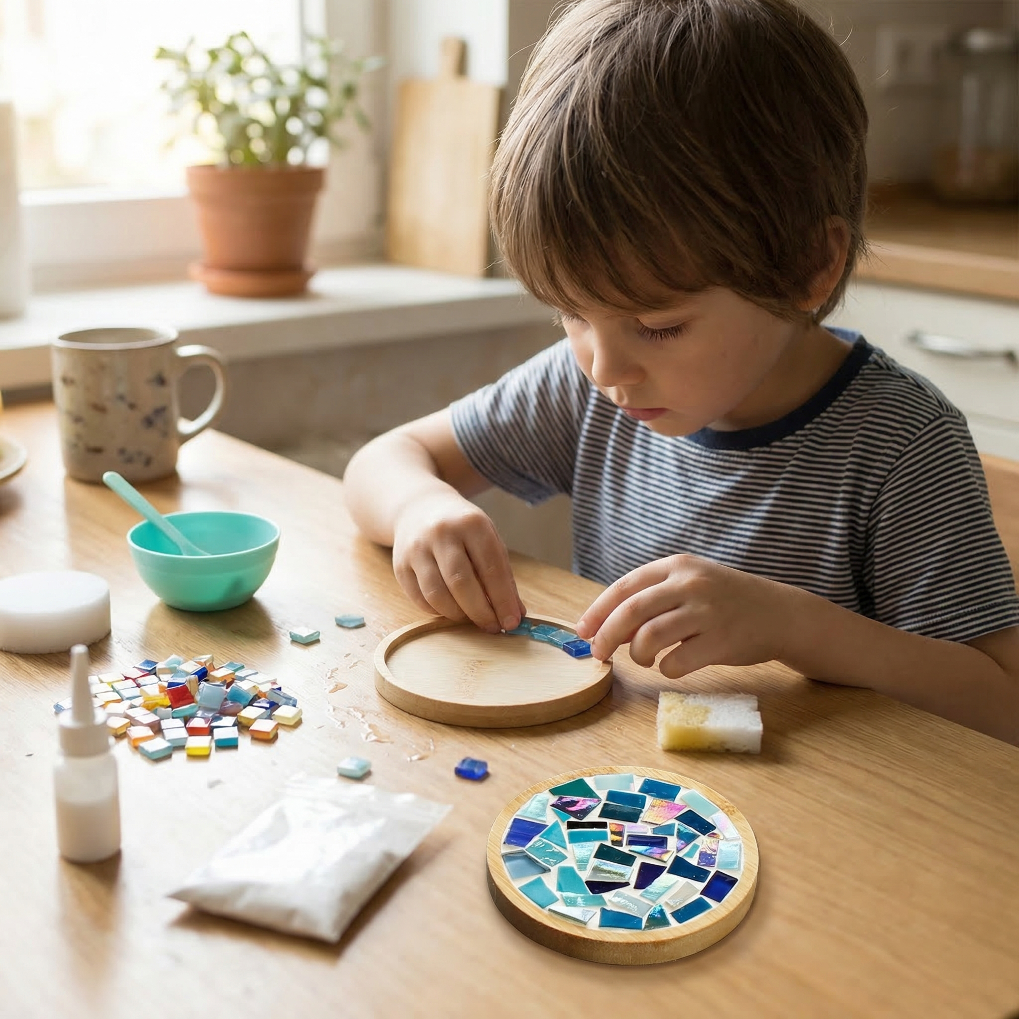 MosaicHeart™ Family Coaster Kit — Turn Every Craft Into Cherished Family Magic
