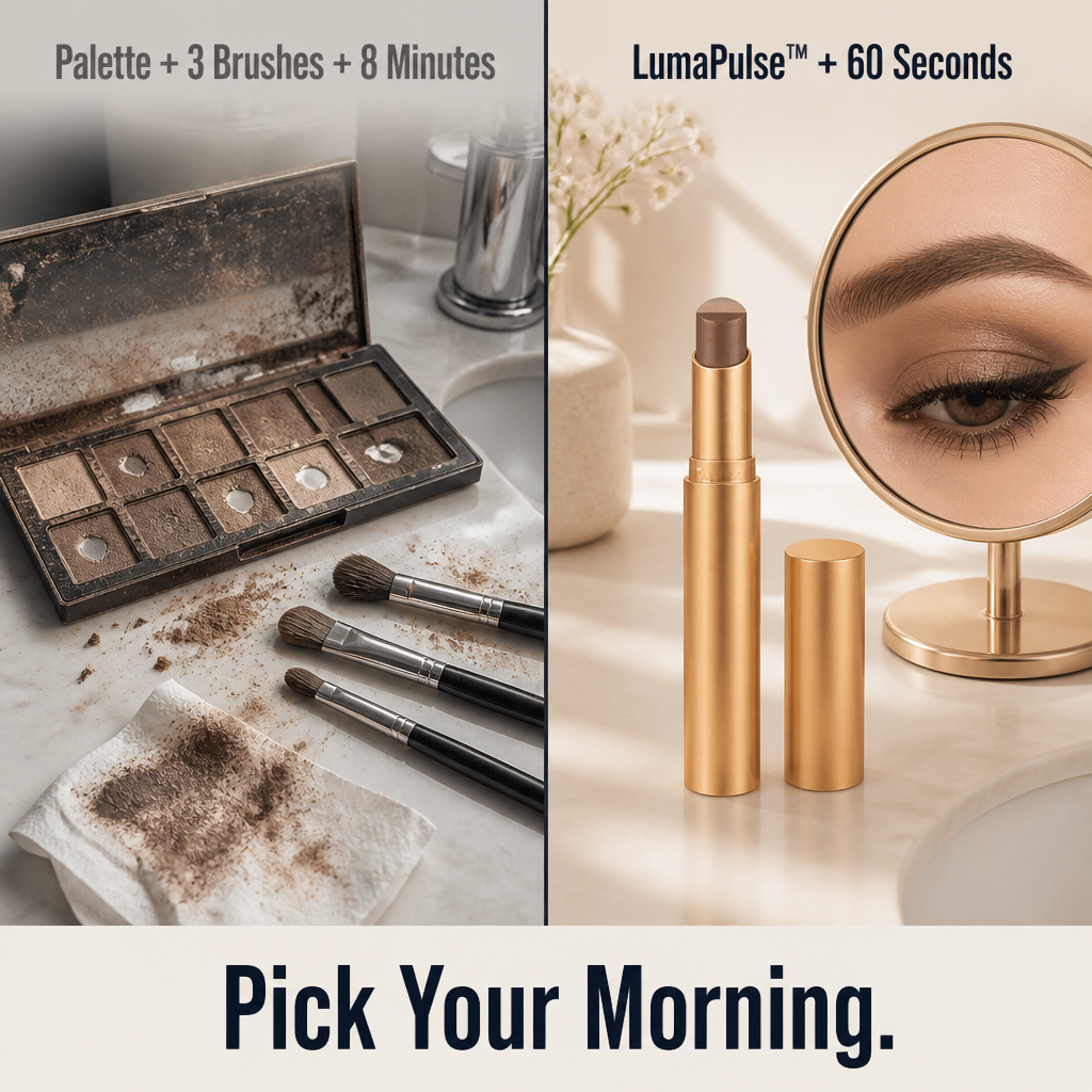 LumaPulse™ — Achieve All-Day Smoky Eyes No Brushes, Palettes, or Crease Marks Needed