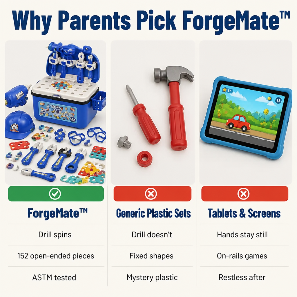 ForgeMate™ — Swap Screen Time for a Drill That Truly Spins and Creates