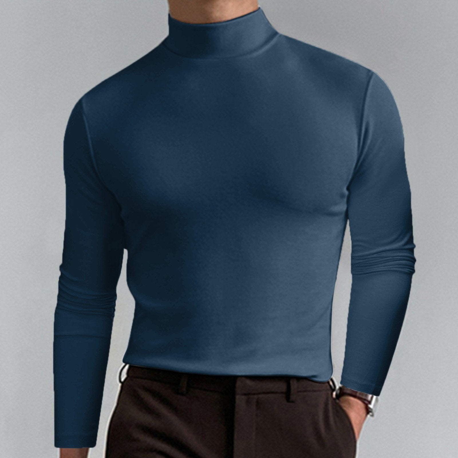 Marsilio™ – Men’s Sculpting Slim-Fit Mock Turtleneck