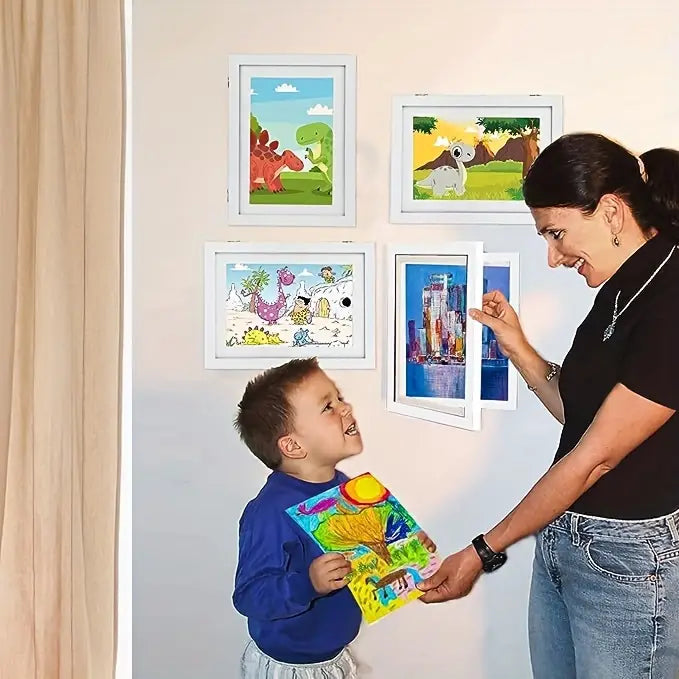 LumiCraft™ Frame — Turn Kid Clutter into Proud, Stylish Wall Art Instantly