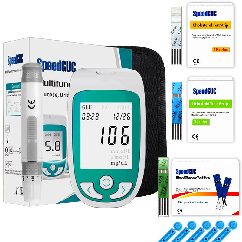 Comprehensive Home Health Tester for Glucose & Cholesterol
