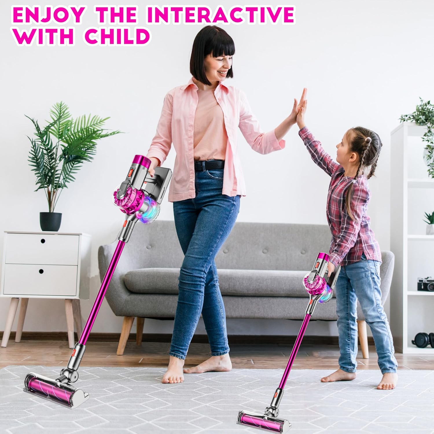 Multi-Function Kids Cleaning Vacuum with Realistic Action