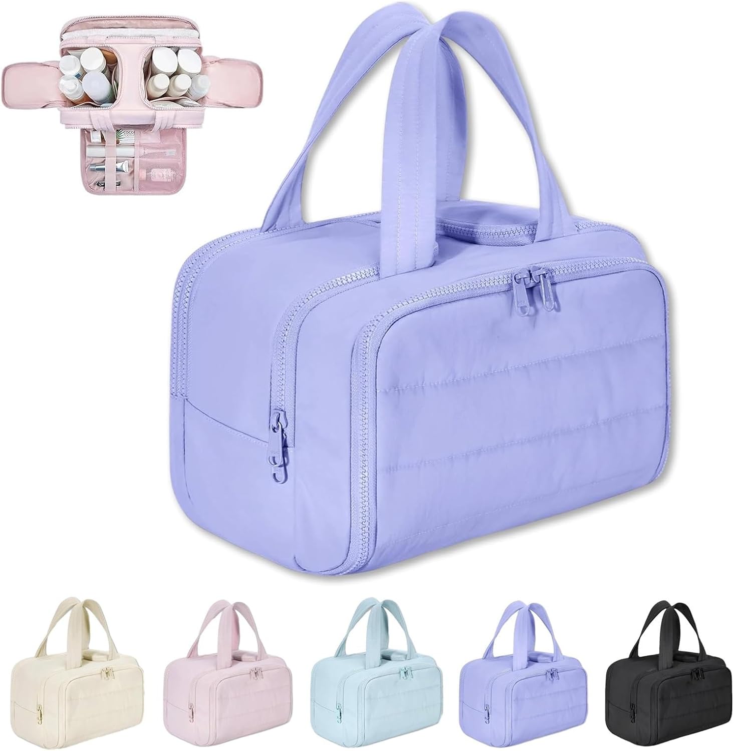Ultimate 4-Compartment Travel Toiletry Organizer for Women