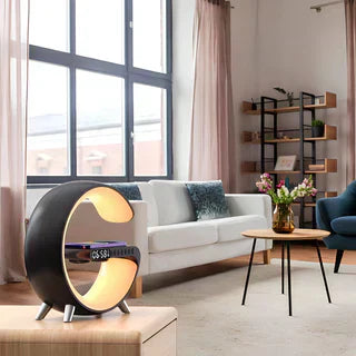 Versatile 4-in-1 Wake-Up Hub with Mood Lighting & Charger