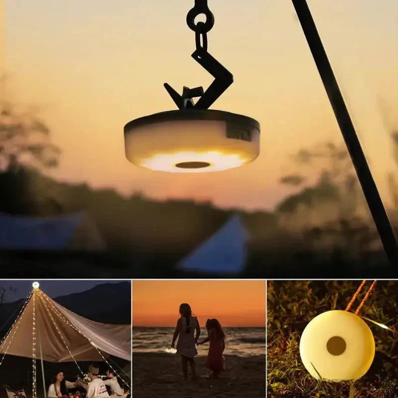 All-in-One Portable Camping Light with Retractable Cord