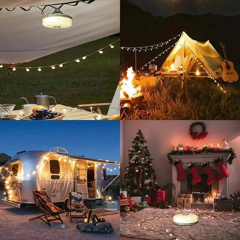 All-in-One Portable Camping Light with Retractable Cord