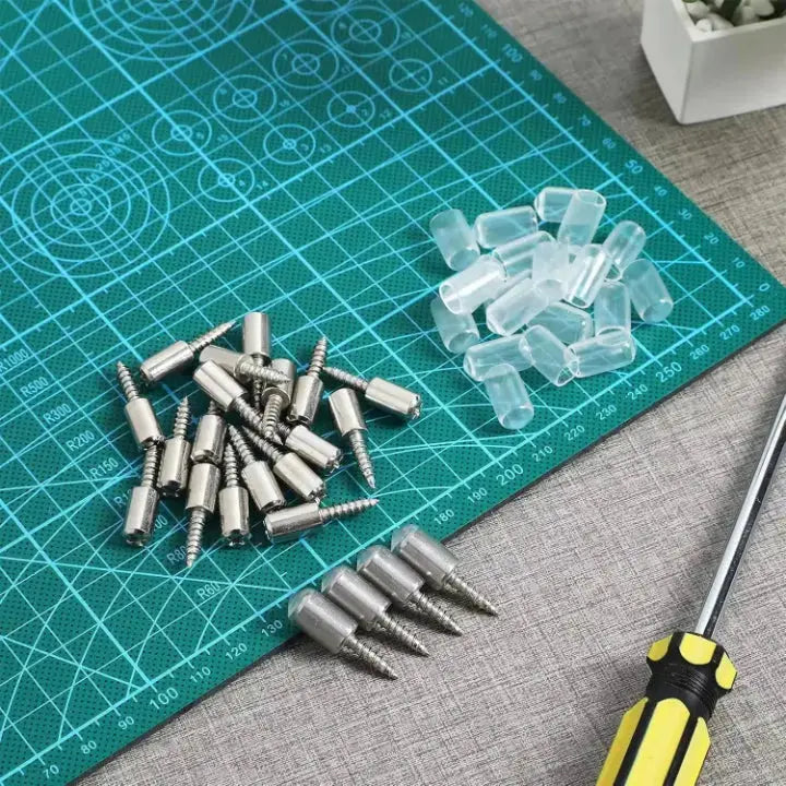40 Pack of Self-Drilling Shelf Brackets