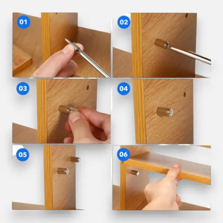 40 Pack of Self-Drilling Shelf Brackets