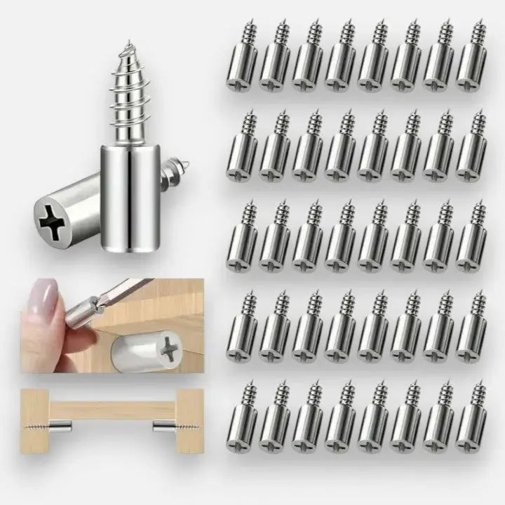 40 Pack of Self-Drilling Shelf Brackets