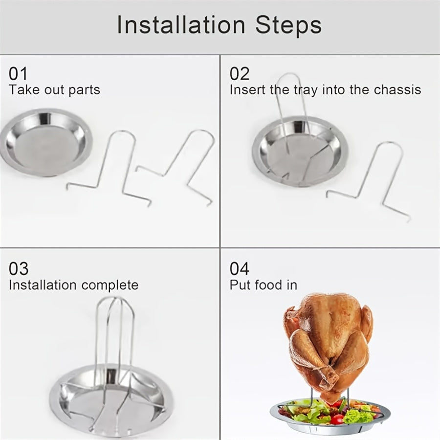 CrispCook Pro – Stainless Steel Vertical Roasting Rack