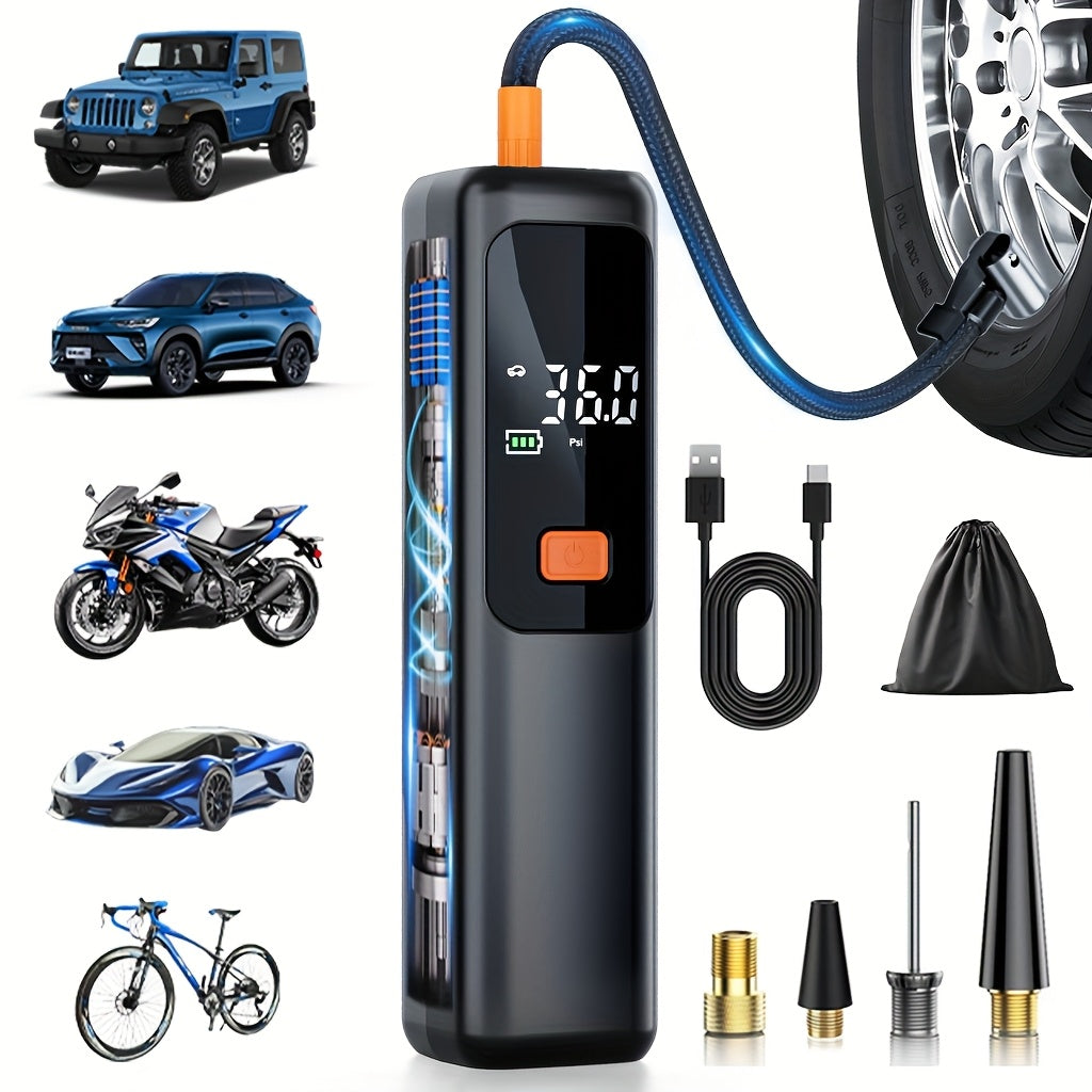QuickCharge 150 PSI Portable Tire Inflator with LCD Readout