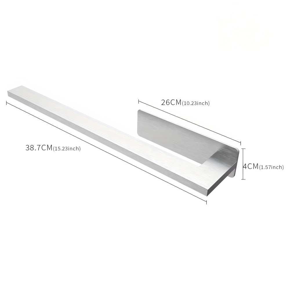 Towel Rack | Wall-Mounted Adhesive | Water-Resistant Stainless Steel | BathLine