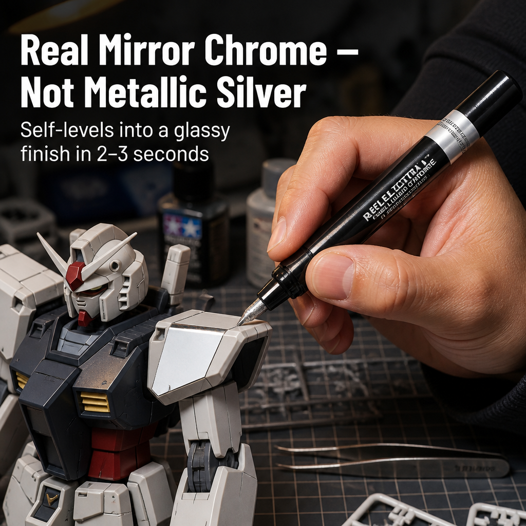 Reflectra™ — Liquid Chrome Paint That Dries to a Reflective Mirror Finish