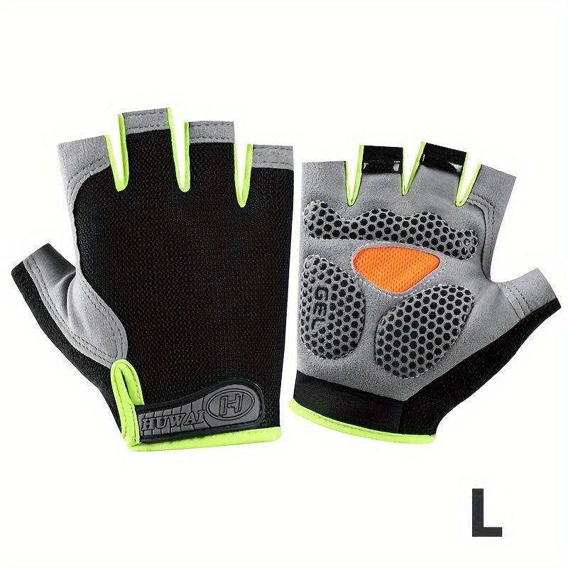 Versatile Outdoor Half Finger Gloves for Active Adventures
