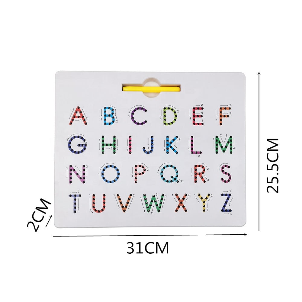 BuzzWrite™ 2-Sided Letter Tracing Board — Spark Joyful Writing Confidence Every Time Your Child Traces