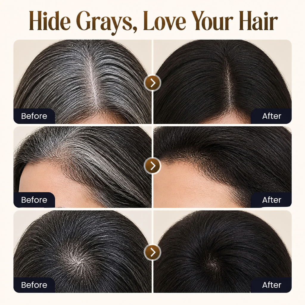 LuxeShade™ — Hide Stubborn Grays in 60 Seconds Without the Salon Mess