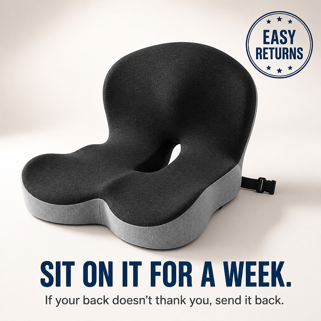 VeriSeat™ — Crush Pain and Power Through Your Day with Unshakable Back Support