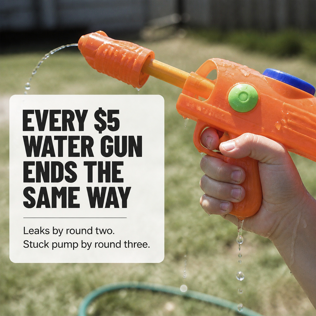 AquaBlast™ — Cover the Entire Yard Up to 26 Feet Without Any Pumping