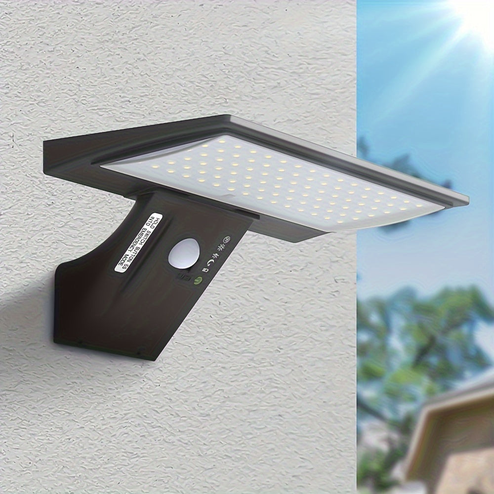 Solar Powered LED Wall Light with Motion Sensor & Remote Control