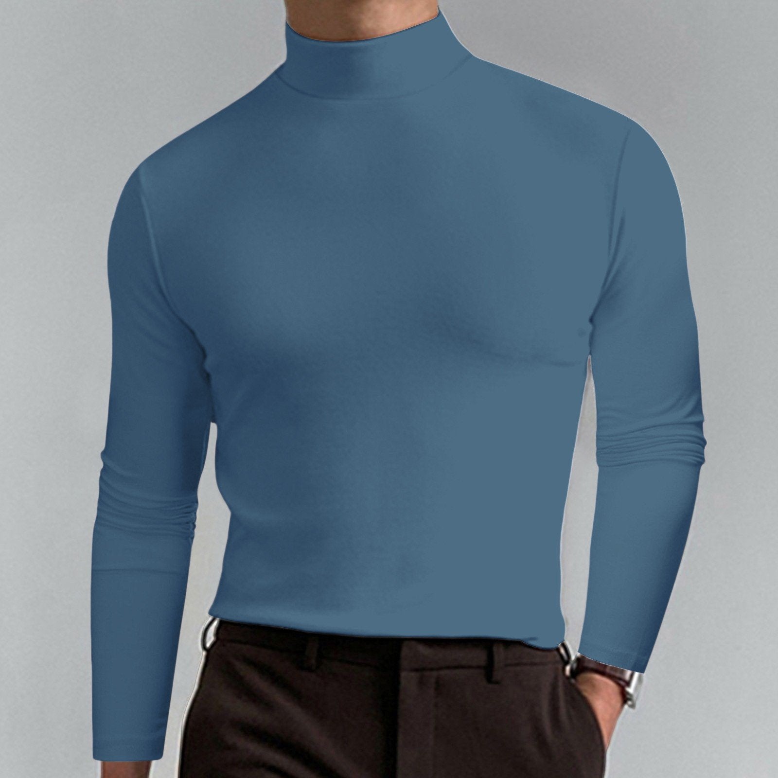 Marsilio™ – Men’s Sculpting Slim-Fit Mock Turtleneck