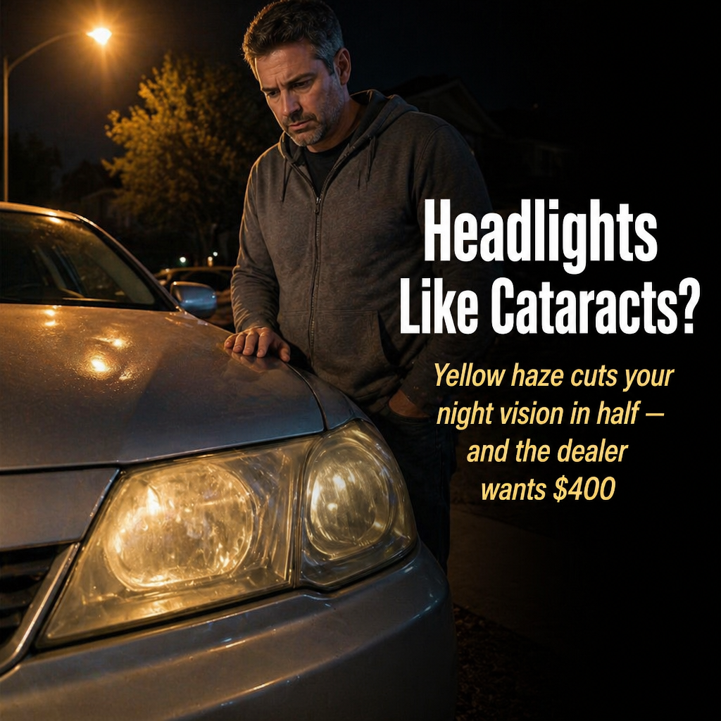 LumiVanta™ — Remove Yellow Fog & Seal Headlights Crystal-Clear in 2 Minutes