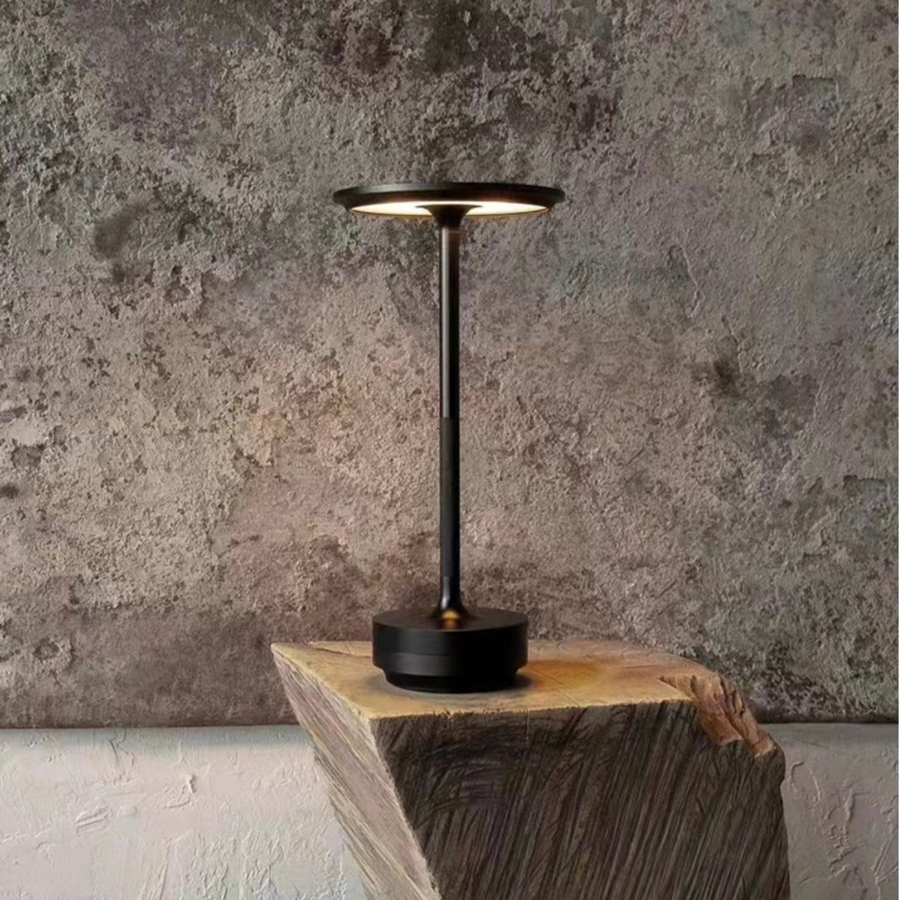 Wireless LED Desk Lamp with Touch Dimmer – Aluminum Build, IP44 Rated