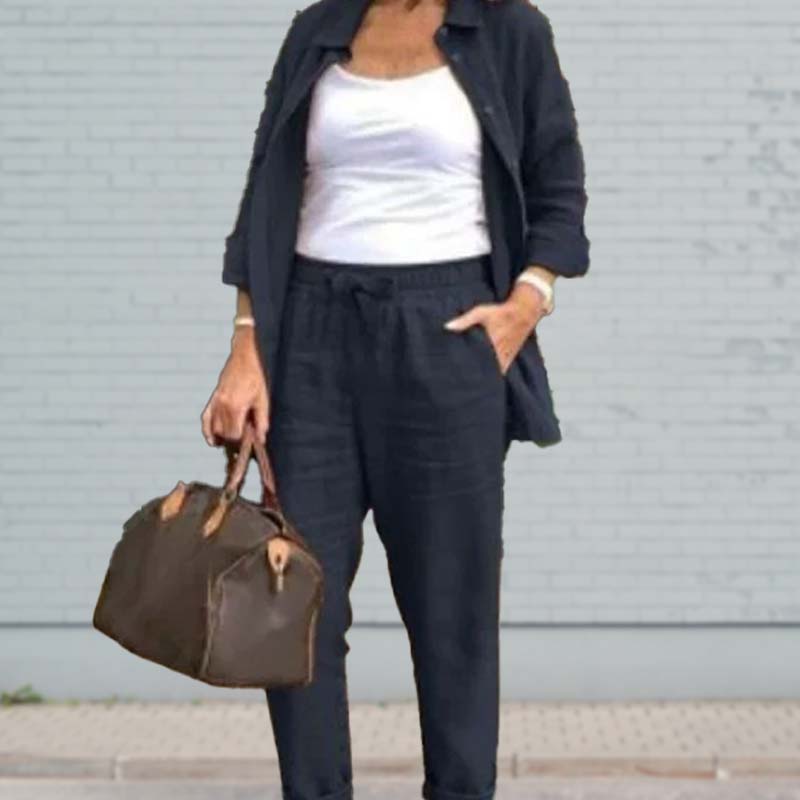 Confortil™ Cotton-Linen Set — Feel Fresh, Free, and Flawlessly Stylish All Day Long