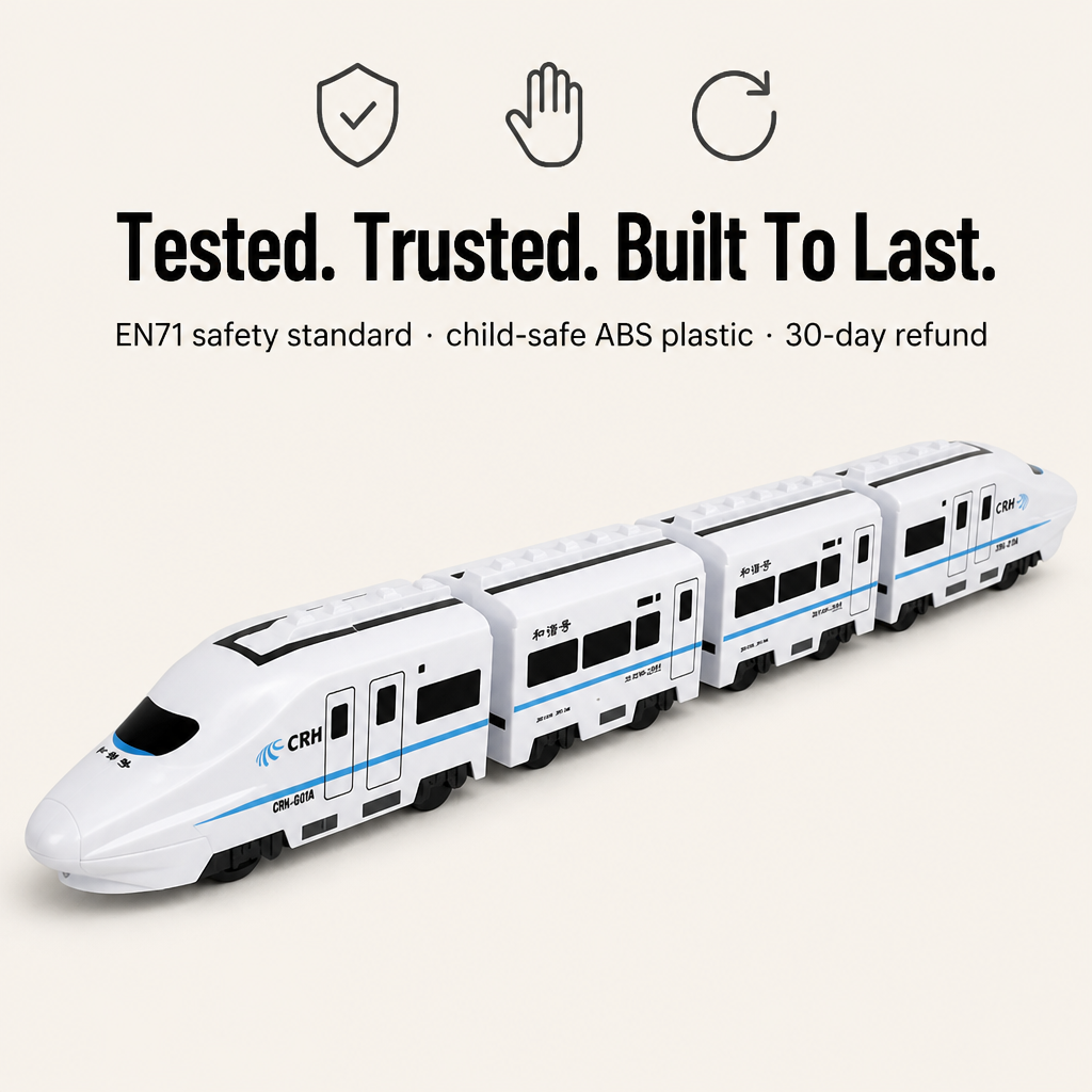 BrainBuzz Express™ — Dash a Lifelike Bullet Train Across Their Bedroom Floor