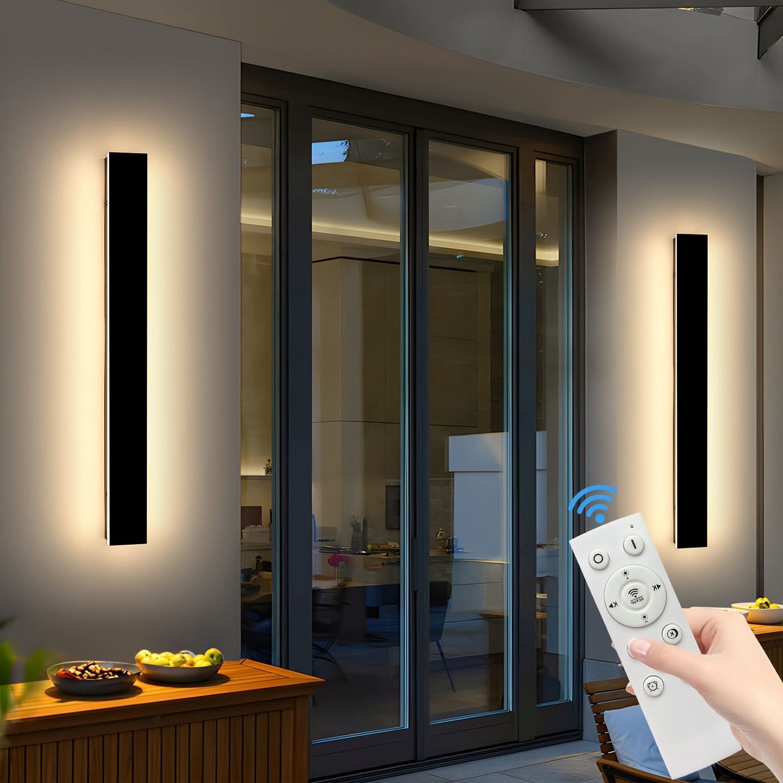 Dimmable Outdoor Wall Sconce - Long-Style Lighting Fixture