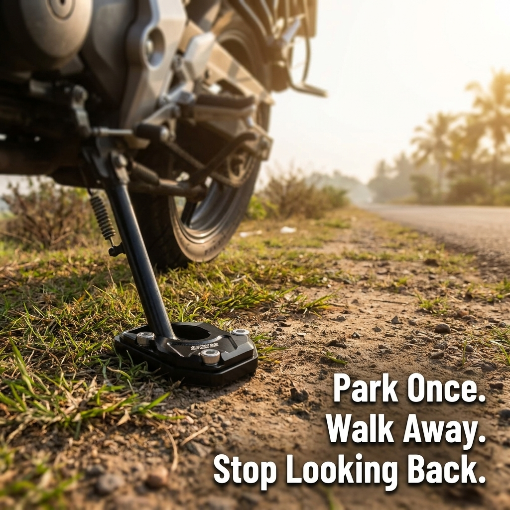 GripHold™ — Prevent Your Kickstand from Sinking into Soft Ground and Hot Asphalt