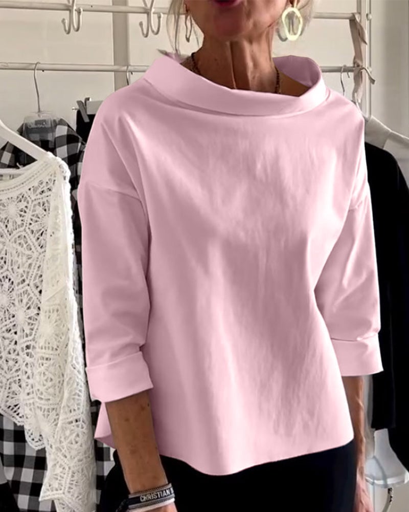 LioraLuxe™ Turtleneck Blouse — Effortless Style That Keeps You Cool and Confident All Day