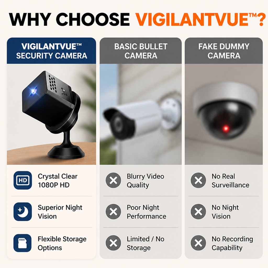 VigilantVue™ Security Camera — See Every Shadow, Sleep Without Worry