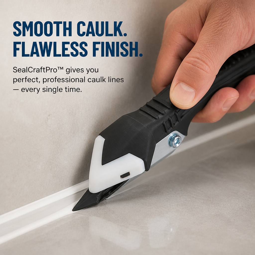 SealCraftPro™ — Slice Through Caulk Chaos for Perfect, Pro-Level Edges Every Time