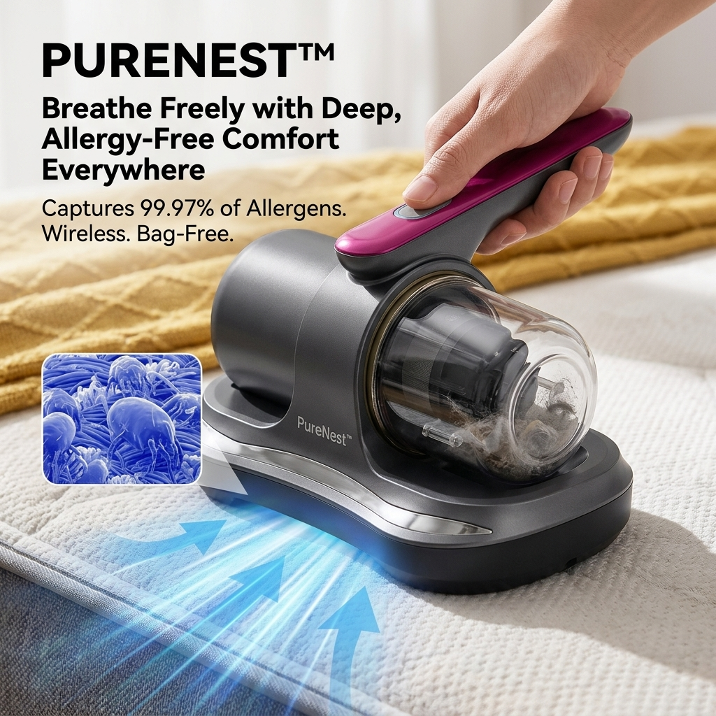 PureNest™ — Breathe Freely with Deep, Allergy-Free Comfort Everywhere